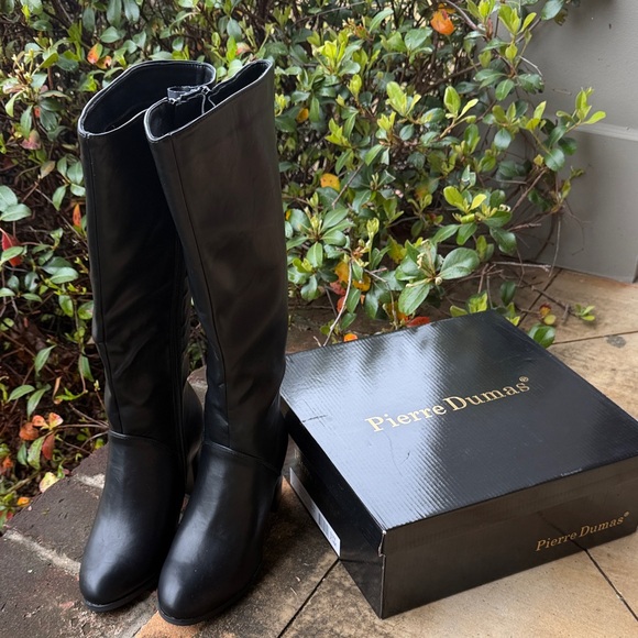Pierre Dumas Shoes - Pierre Dumas Sleek Black Over the Knee Boots size 7 1/2